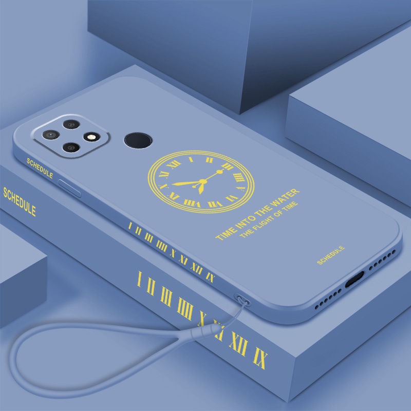 Ốp Điện Thoại TPU Silicone Mềm Hình Đồng Hồ Đơn Giản Cho Realme c21y c25y c25 c12 c25s c11 c15 c11 2021