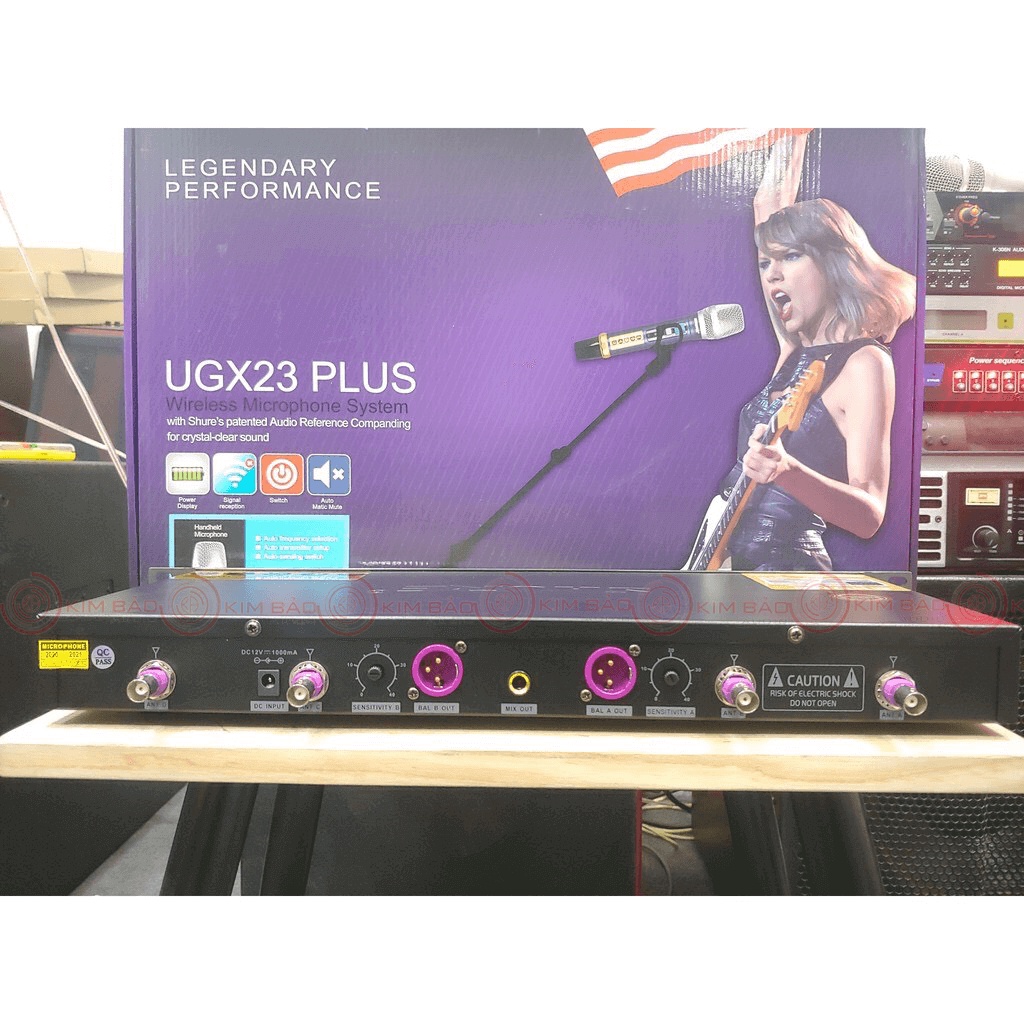 [ SIÊU KHUYẾN MÃI ] Micro Không Dây Cao Cấp Shure UGX23 Plus, Micro Karaoke Chuyên Nghiệp, Mic Hát Gia Đình