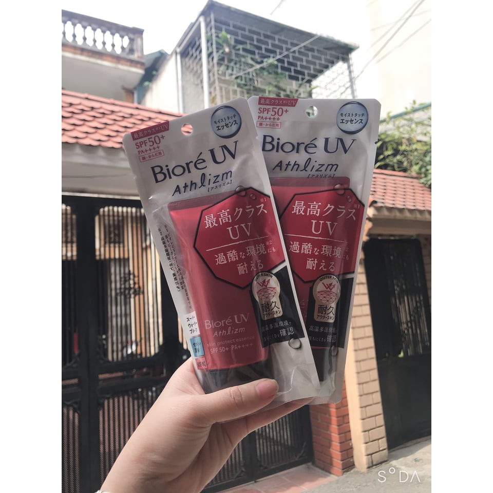Kem Chống Nắng Biore Athlizm màu đỏ