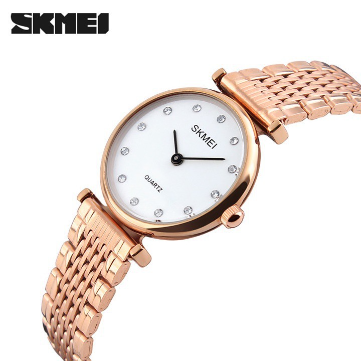 Đồng hồ nữ Skmei 1223 dây thép cao cấp Bán lẻ giá sỉ