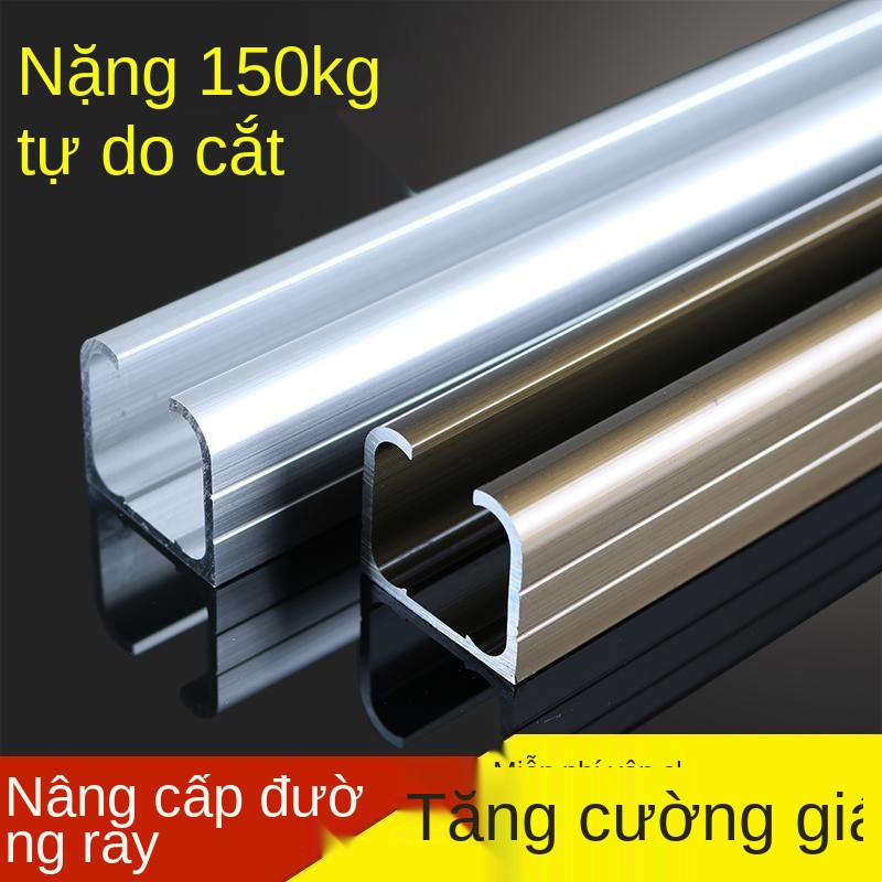 ray dẫn hướng cửa trượt gỗ chắc chắn kính xếp ròng rọc treo bánh xe