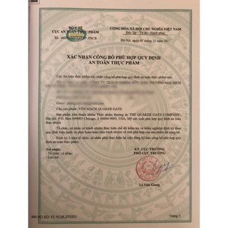 Yến Mạch Quaker Oats 4.52kg