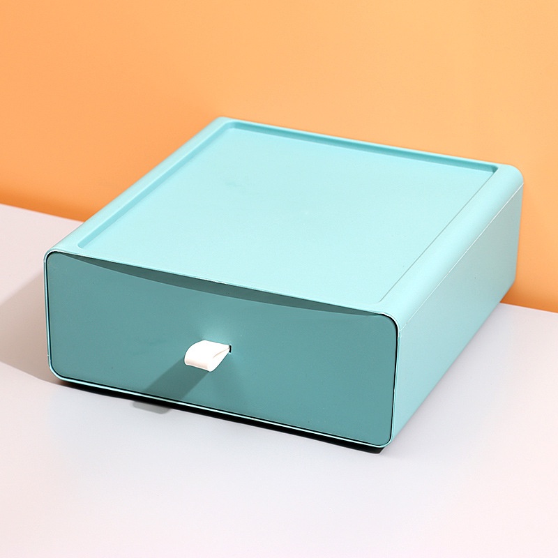 Hộp Đựng Đồ Dạng Ngăn Kéo Màu Sắc Tương Phản Để Bàn Tiện Dụng