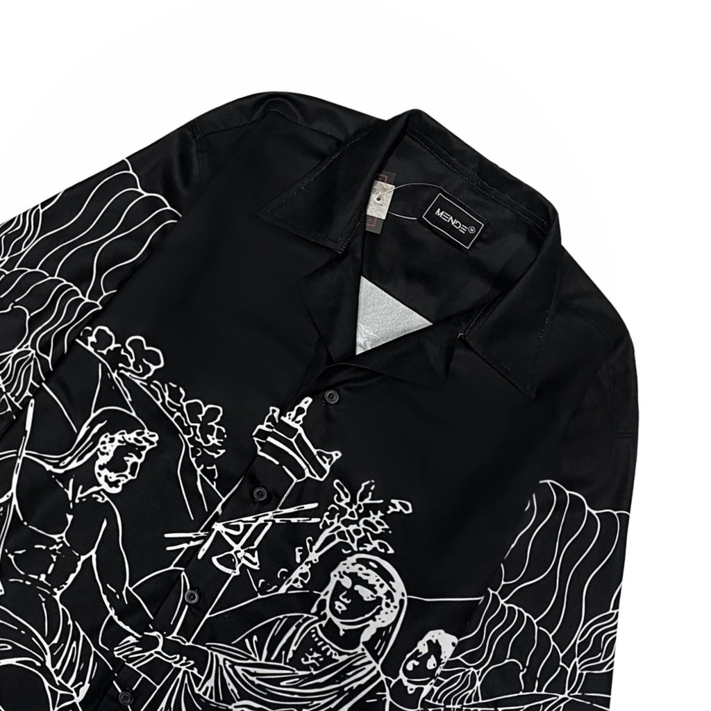 MENDE - Black Ruthless - áo sơ mi tay ngắn MENDE chính hãng