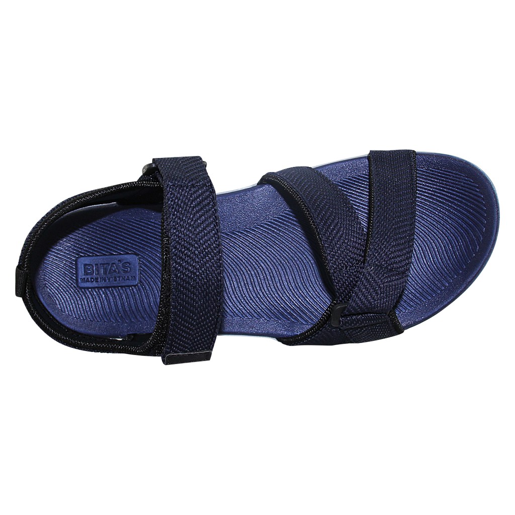 [Mã FASHIONGREEN15 giảm 10% đơn 99K] Sandal nam Bita's SPS.131 (Xám + Đen + Xanh navy)