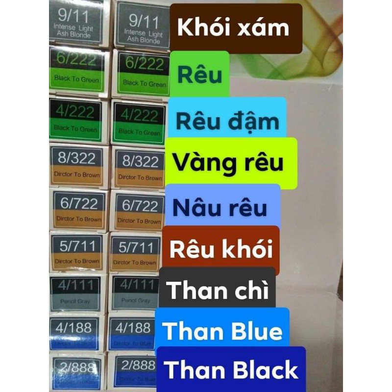 Màu nhuộm Color Tour không tẩy ( có tặng oxy) 100ml