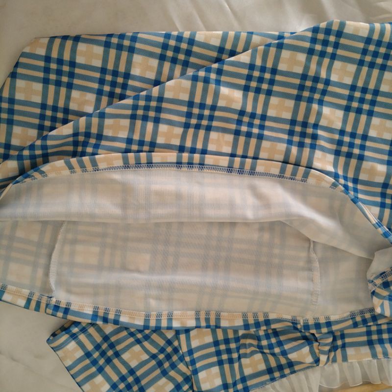 Váy đầm kẻ chữ A cổ ren Jameela | BigBuy360 - bigbuy360.vn