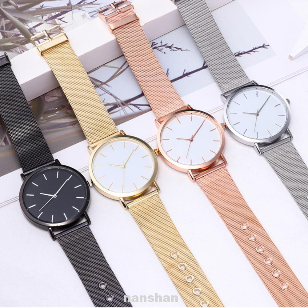 Women Watch Quartz Stainless Steel Strap Clock Wrist