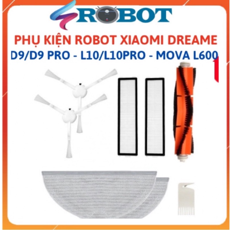 Phụ kiện dành cho Robot Hút Bụi Xiaomi Dreame  | D9 | D9 Pro | D9 Max, L10 | L10 Pro | Mova L600 | BigBuy360 - bigbuy360.vn