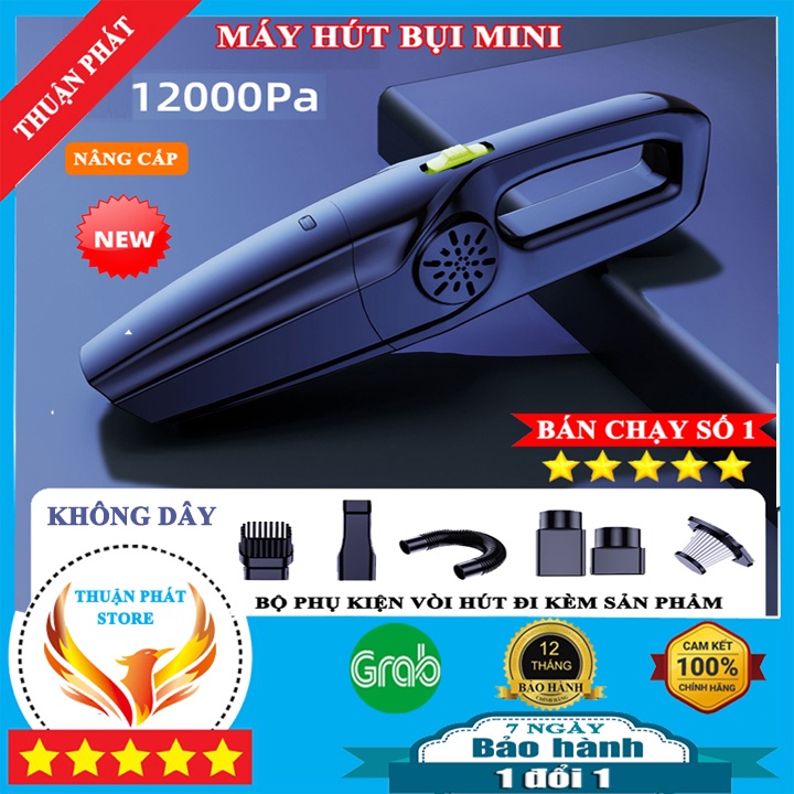 Máy hút bụi ô tô Shunwei,máy hút bụi mini cầm tay 12v cao cấp công suất 120w siêu thông minh nhựa abs chống va đập