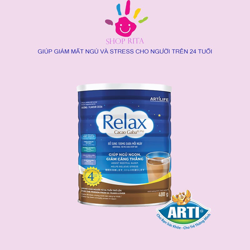 [Sữa mất ngủ] Sữa Arti Relax Gaba cải thiện chứng mất ngủ