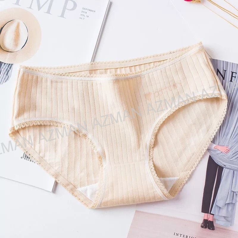 Quần Lót Nữ Cotton Tăm, Quần Lót Kháng Khuẩn Trơn Nhiều Màu Dễ Thương Cottony QL03