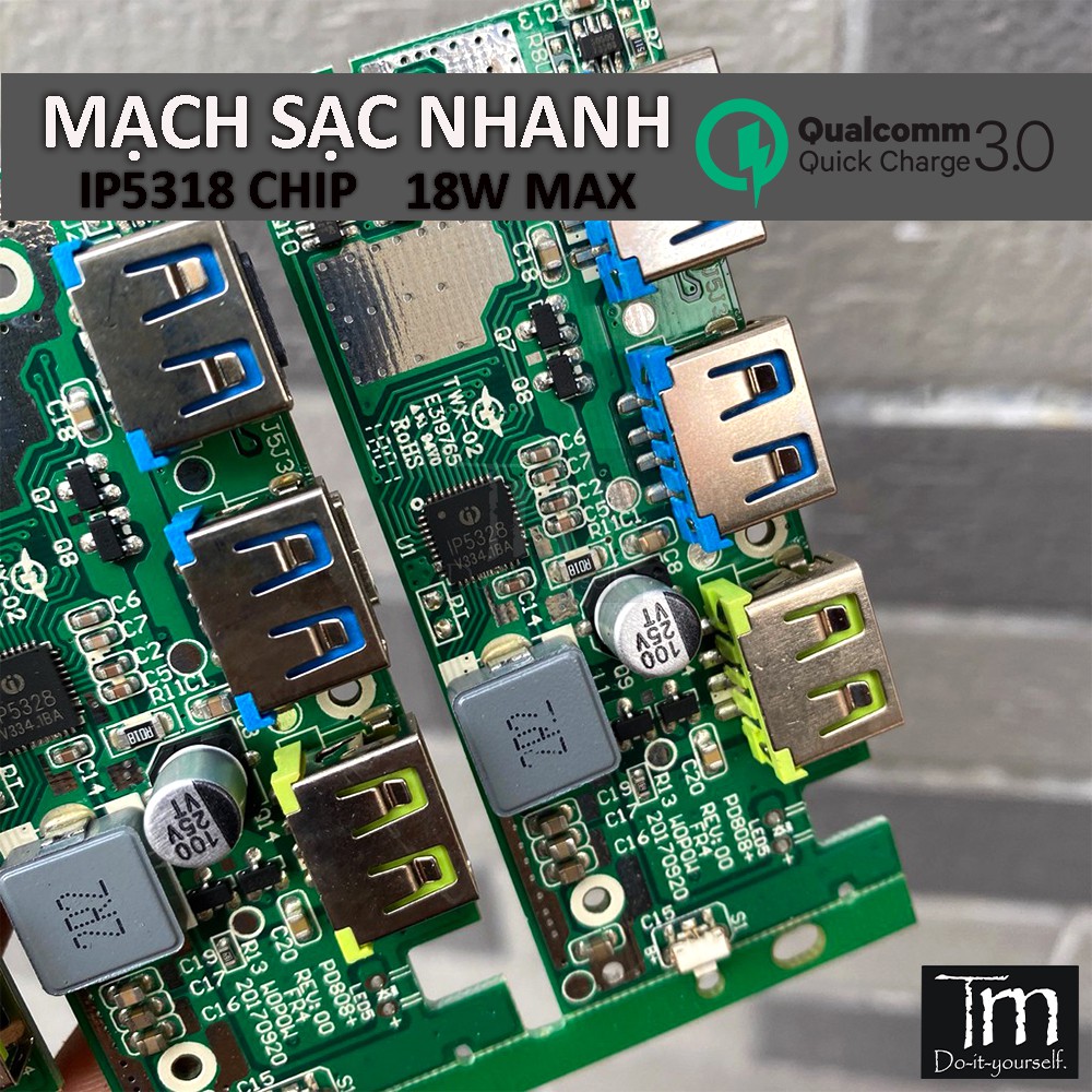 Mạch Sạc Dự Phòng Sạc Nhanh QC 3.0 IP5328