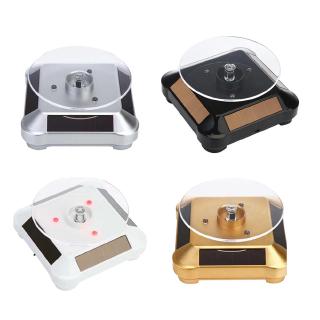 Đế trưng bày sản phẩm trang sức điện thoại xoay 360 độ sử dụng năng lượng mặt trời tiện dụng