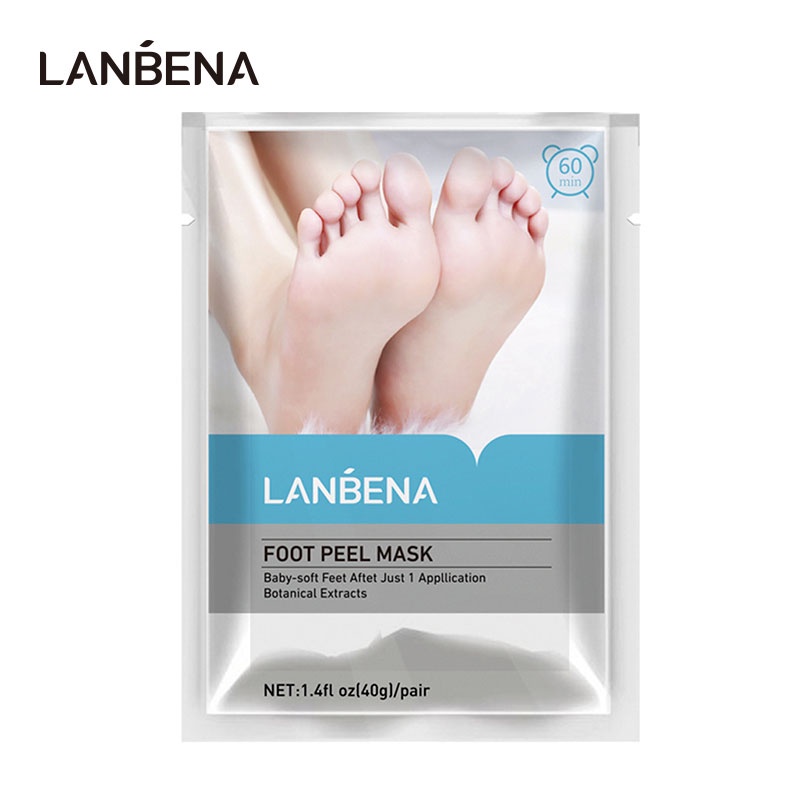 LANBENA Peeling Skin And Exfoliating Foot Mask effective in 2-7 days 1 Pairs