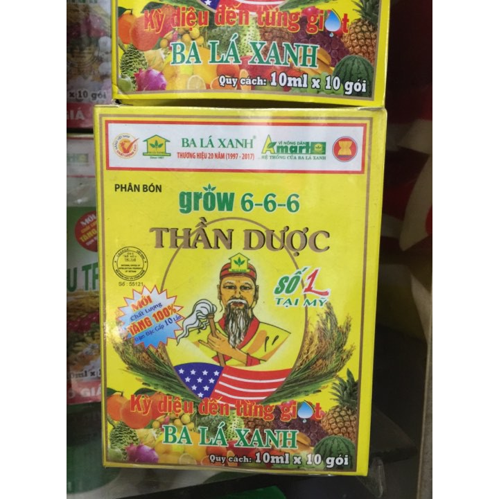 Phân bón đậm đặc Thần dược Grow 6-6-6 10ml