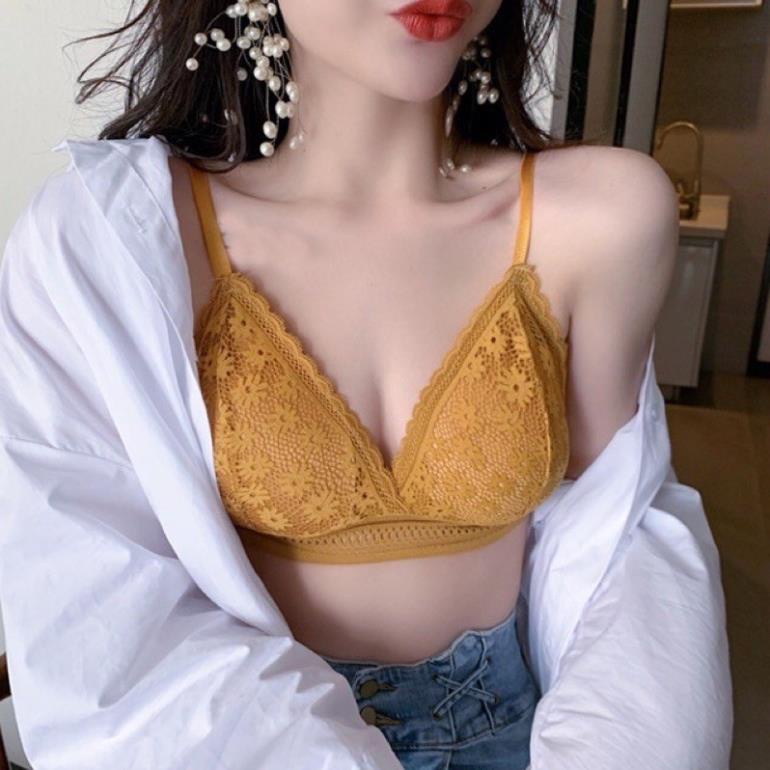 Áo Bra Kiểu Pháp Ngàn Hoa Đệm Mỏng Cài Sau 7338 - LADY