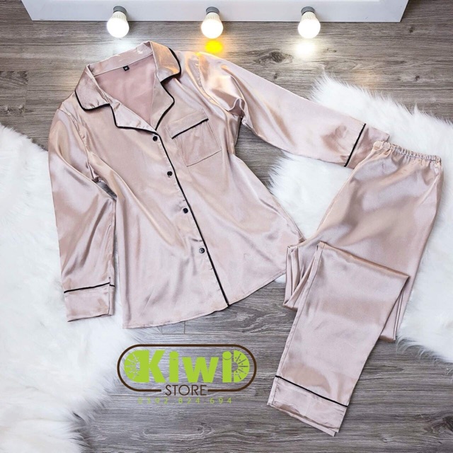 Bộ ngủ lụa dài tay đẹp | BigBuy360 - bigbuy360.vn