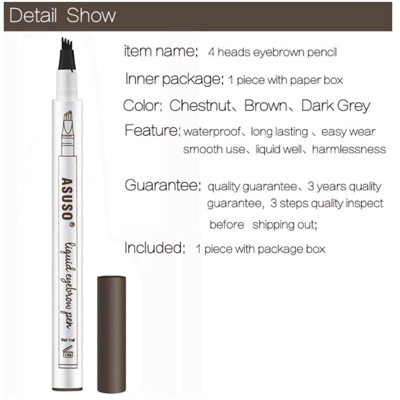 Bút kẻ mày phẩy sợi 4D không thấm nước tiện dụng | BigBuy360 - bigbuy360.vn