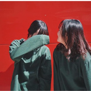UNISEX - SWEATER TRƠN MÀU XANH RÊU - SWEATER BASIC - ÁO NỈ NAM NỮ