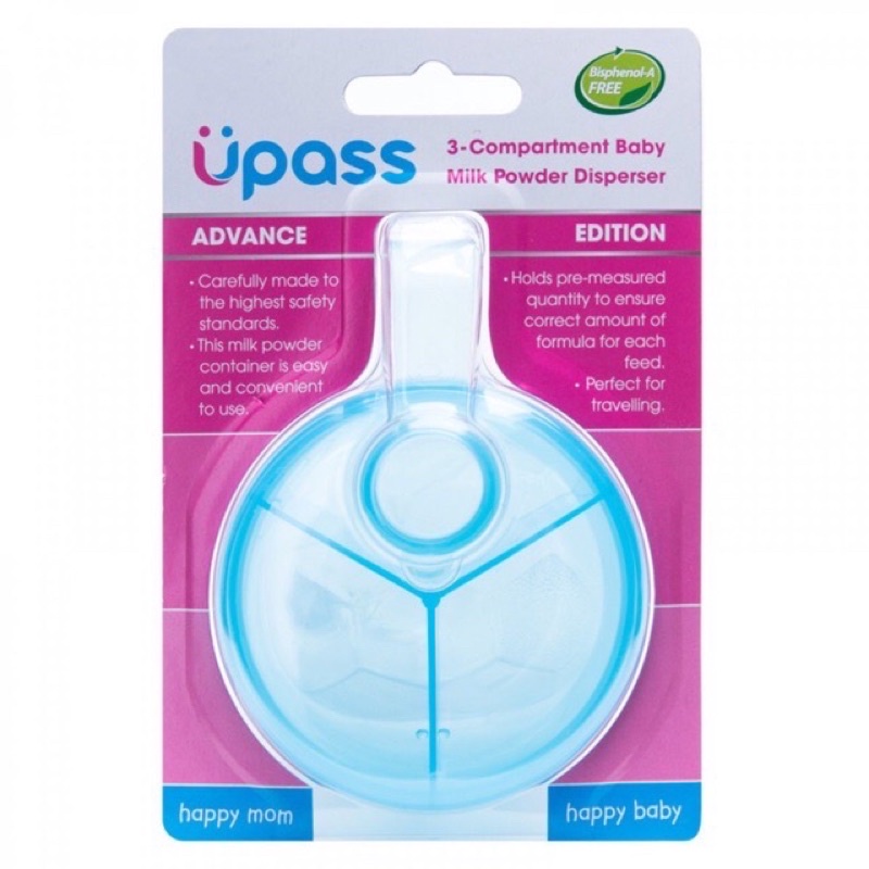Khoang chia sữa ba ngăn cho bé Chính hãng Upass - UP8012N - Made in Thailand
