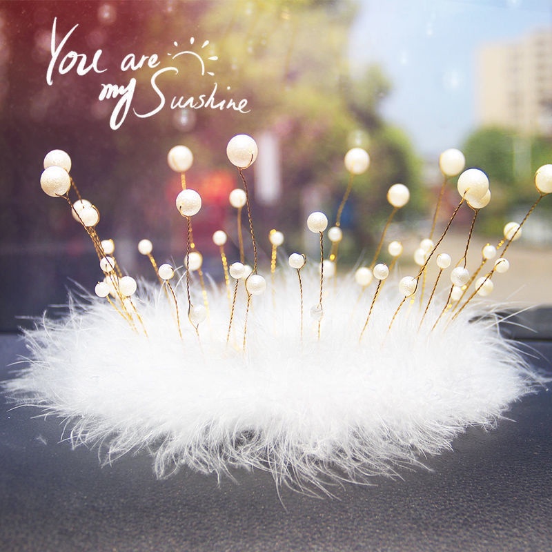 Tấm Thảm Lông Vũ Chống Trượt Chịu Nhiệt Độ Cao In Họa Tiết Dễ Thương Sáng Tạo Để Trang Trí Bảng Điều Khiển Xe Hơi