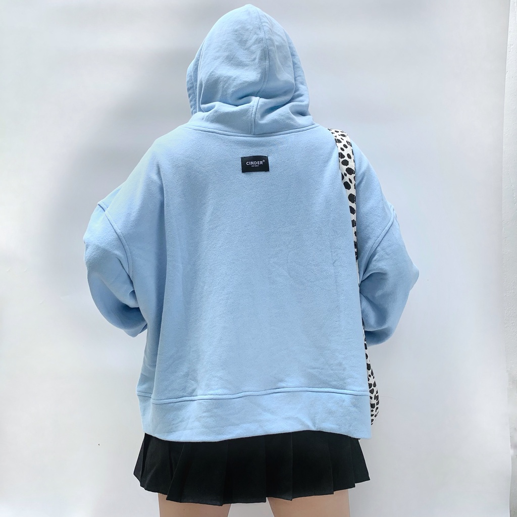 Áo hoodie zip croptop nữ form rộng ( zip croptop), áo khoác nỉ nữ hoodie local brand CINDER unisex đẹp | BigBuy360 - bigbuy360.vn