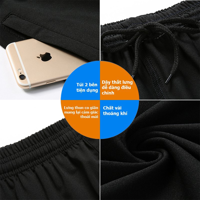 Giá Sỉ - Quần Short Thun Thể Thao 3 Viền - Quần Đùi Nam Mặc Nhà Tập Gym | BigBuy360 - bigbuy360.vn