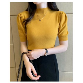 Áo len tay bồng cho nữ