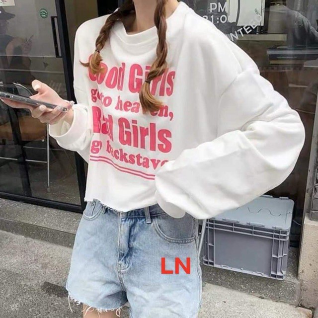 Áo croptop bo tay GOOL GIRL bo tay LN12 | BigBuy360 - bigbuy360.vn