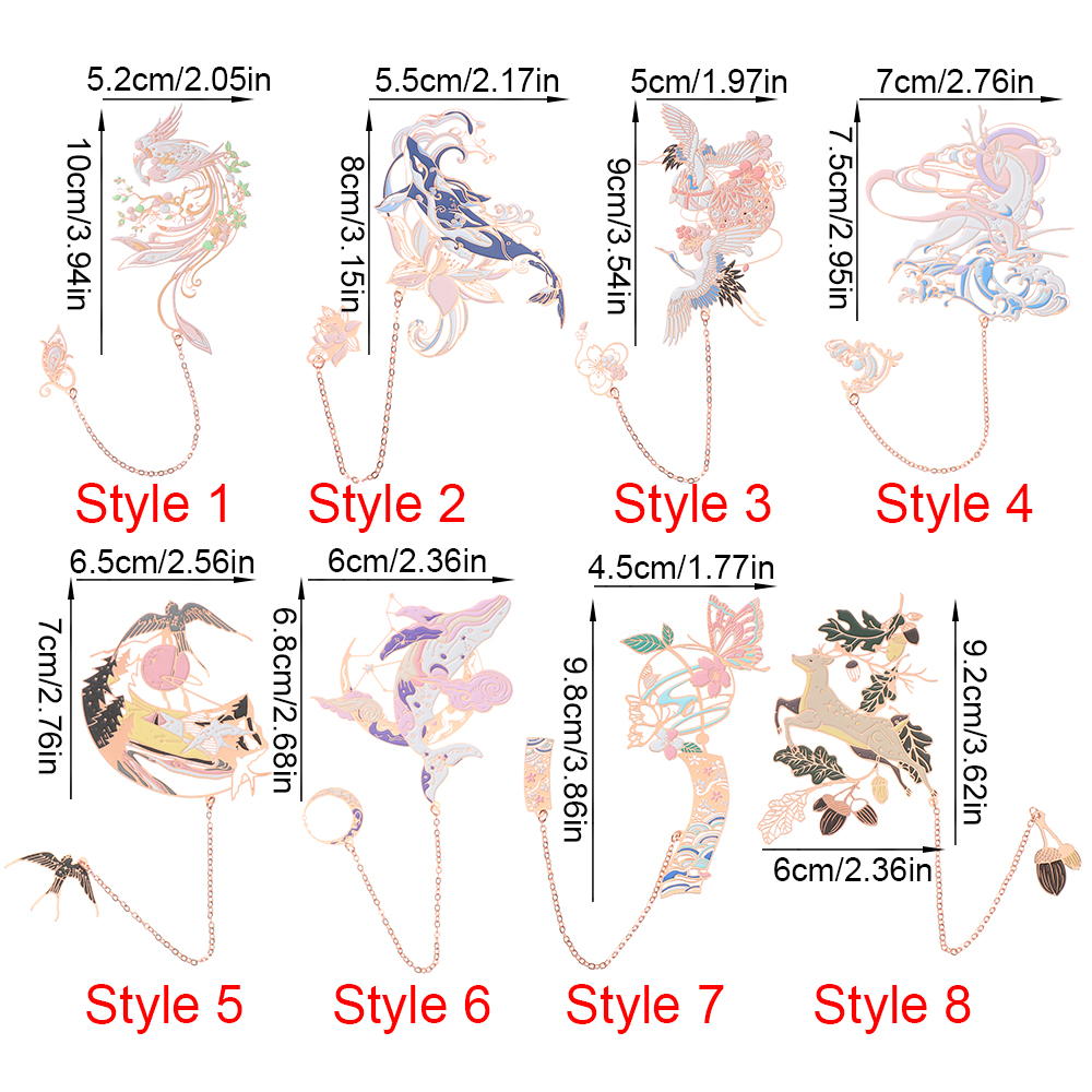 Kẹp Sách Kim Loại Phối Tua Rua Phong Cách Trung Hoa Cổ Điển