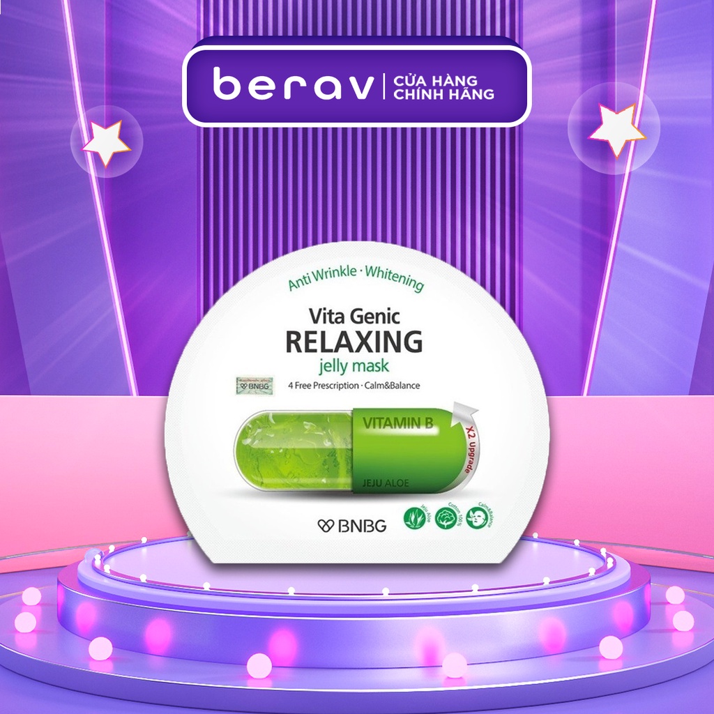 Mặt Nạ BNBG dưỡng da thư giãn và phục hồi Vitamin B Vita Genic Relaxing Jelly 30ml