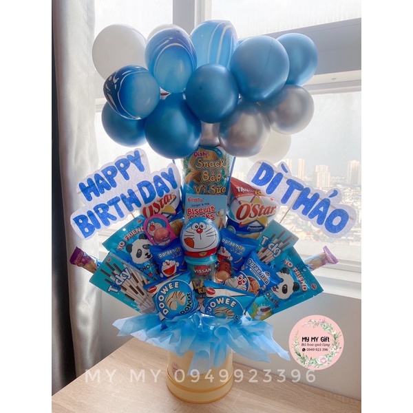 Bó hoa bánh kẹo
