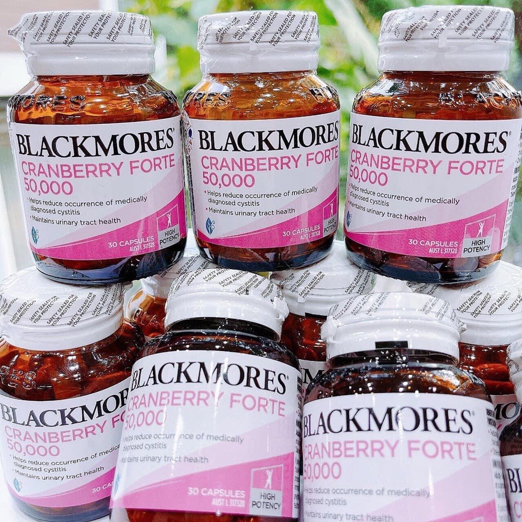 Viên uống hỗ trợ đường tiết niệu, bàng quang hàm lượng cao 50000mg, blackmores cranberry forte 30 viên Úc