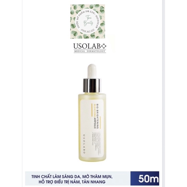 Serum trắng da, mờ nám, thu nhỏ lỗ chân lông Brightening Bleaching Ampoule 50ml