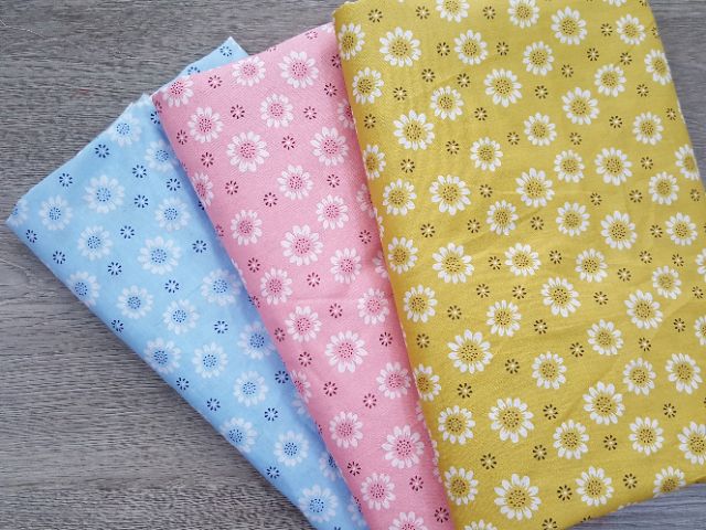 Vải thô hoa cúc 2m×1m5