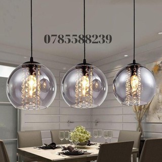 Đèn thả - Bộ ba đèn thả pha lê Châu Âu (BH 24 tháng)