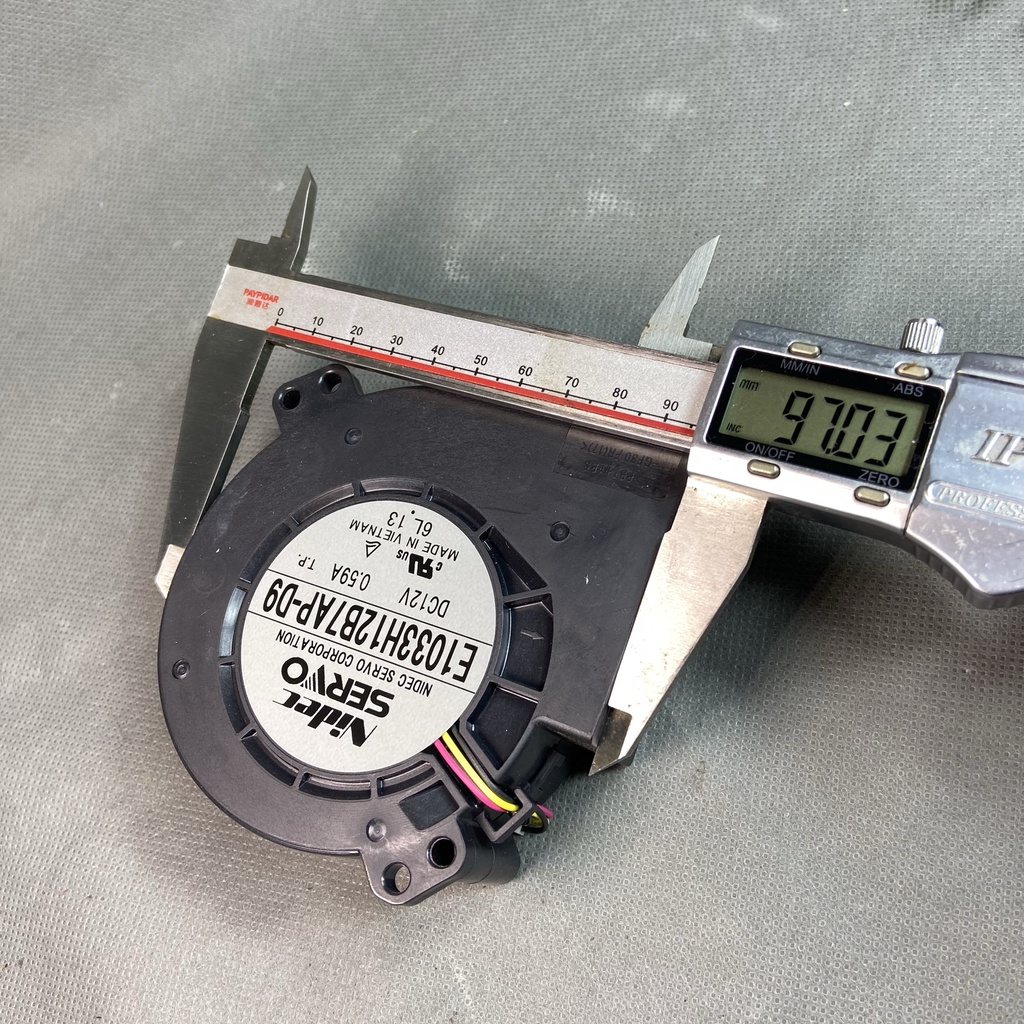 Quạt Sò 9.5 cm SERVO JAPAN 12v - 0.59 A  gió MẠNH ,ÊM E1033H12B7AP-D9