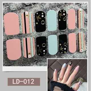 Miếng dán móng tay Silicon - Nail Wraps (14 miếng dán khô)