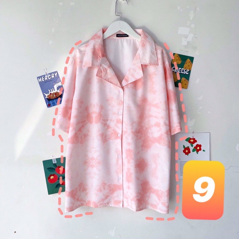 Áo sơmi loang unisex / Sơmi tiedye unisex