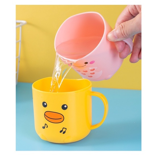Cốc đánh răng hình thú đáng yêu cho bé - Cốc đánh răng hình con vật, con vịt, cánh cụt, khủng long nhiều màu cho bé