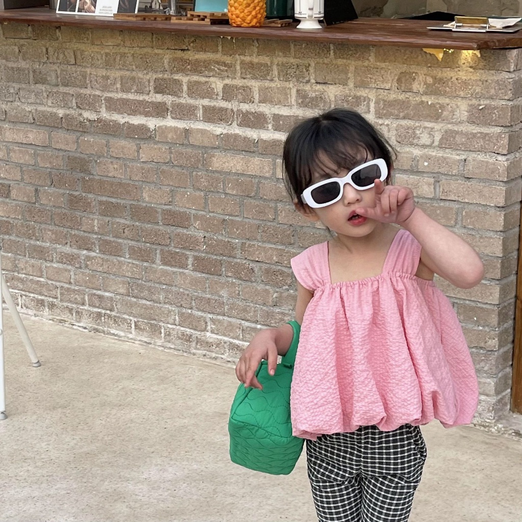 Áo Không Tay Dễ Thương Phong Cách Phương Tây Thời Trang Mùa Hè Cho Bé Gái