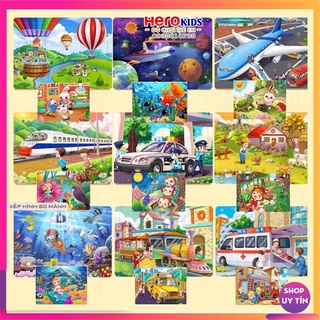 Xếp Hình Tranh Gỗ 60 Mảnh, Đồ Chơi Trẻ Em, Đồ Chơi Cho Bé