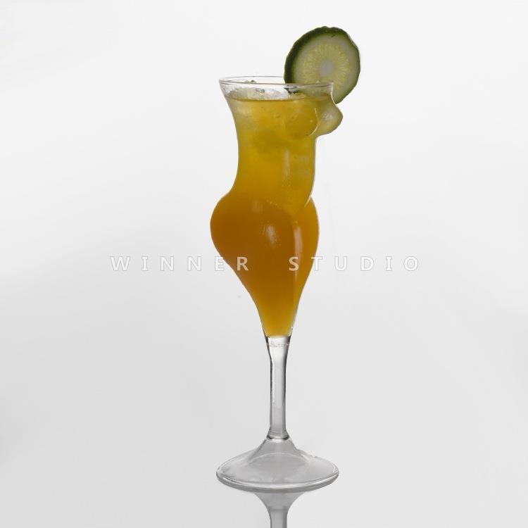 Ly Thủy Tinh Uống Rượu / Cocktail Hình Phụ Nữ Sáng Tạo Cá Tính