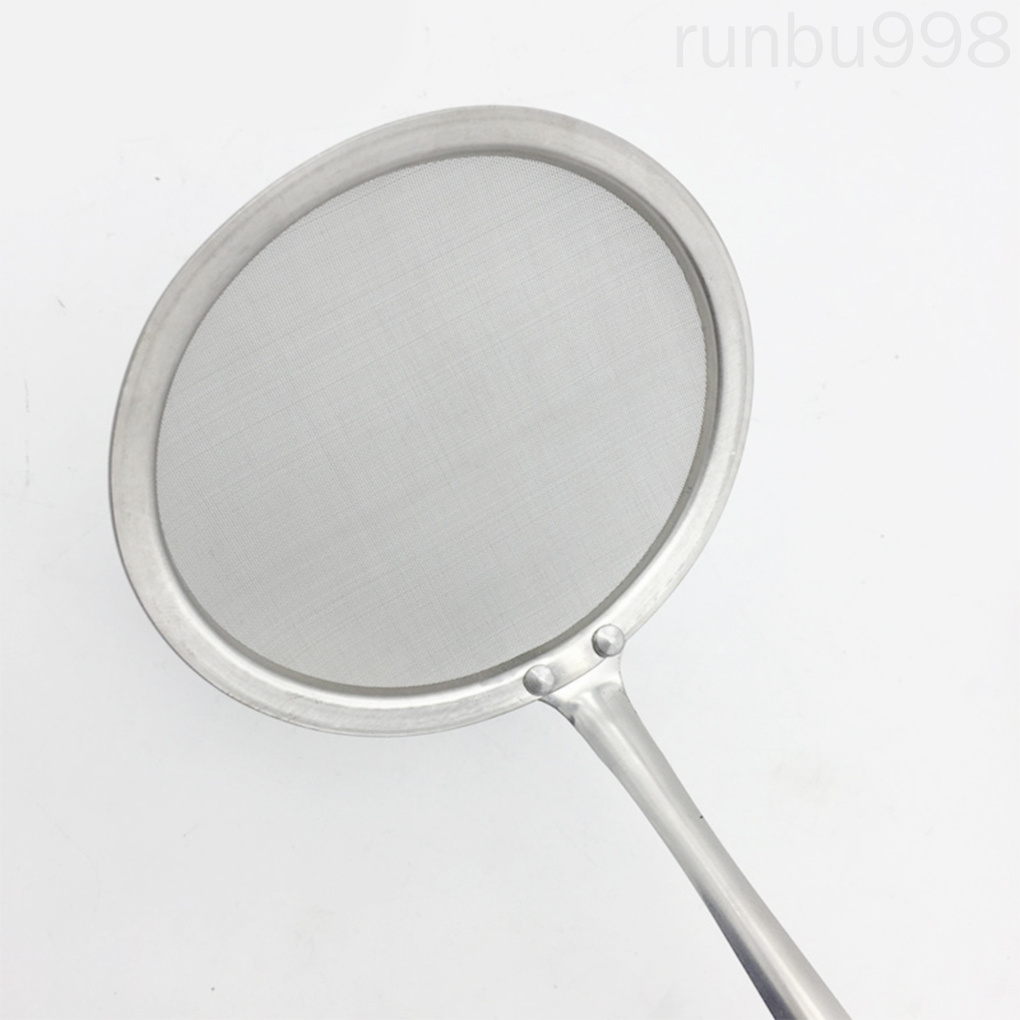 Rây Lọc Bột Bằng Thép Không Gỉ Có Lỗ Treo Tay Cầm Mở Rộng Tiện Dụng Cho Nhà Bếp Runbu998