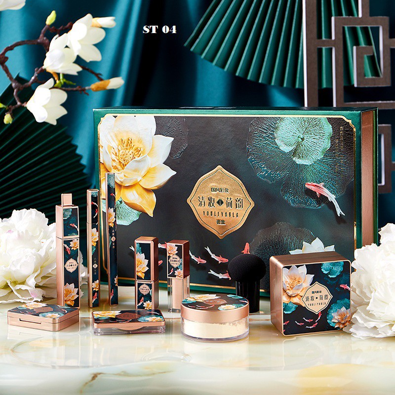 [SẴN HÀNG] Set trang điểm hoa sen 10 món Youliyoula | BigBuy360 - bigbuy360.vn
