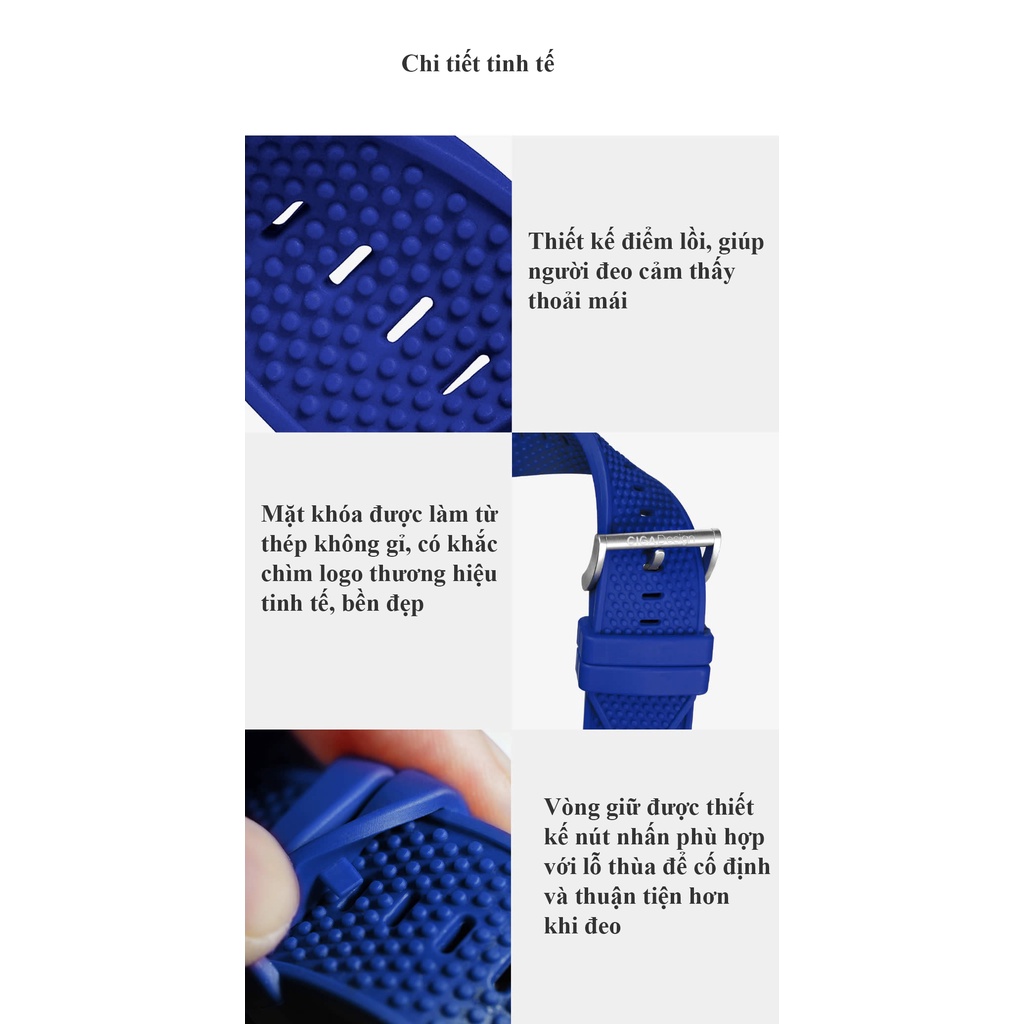 Dây đeo silicone đồng hồ CIGA Design