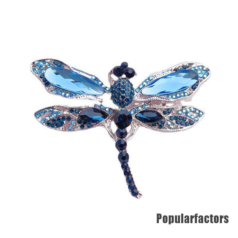 Ghim Cài Áo Hình Chuồn Chuồn Đính Đá Nhân Tạo Thời Trang