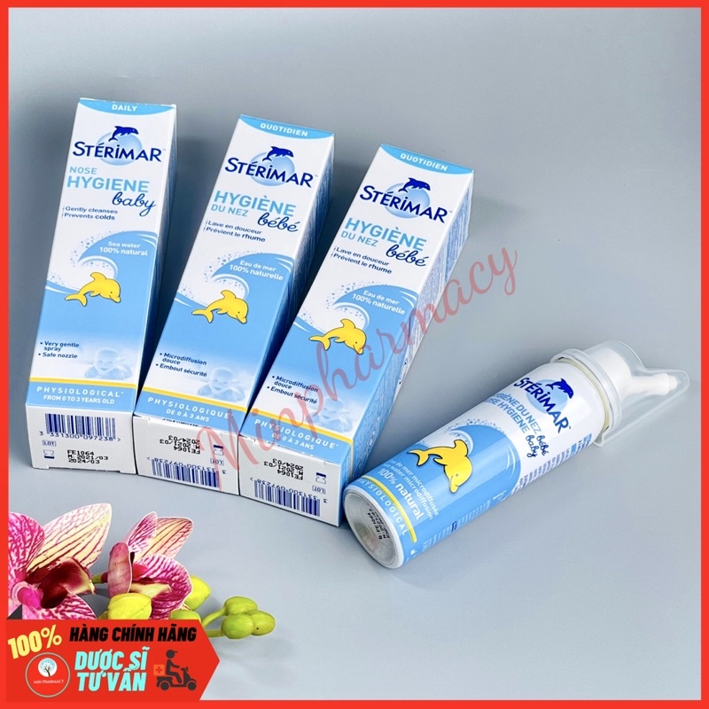 NƯỚC BIỂN XỊT MŨI CHO TRẺ STERIMAR BABY 50ml- Minpharmacy