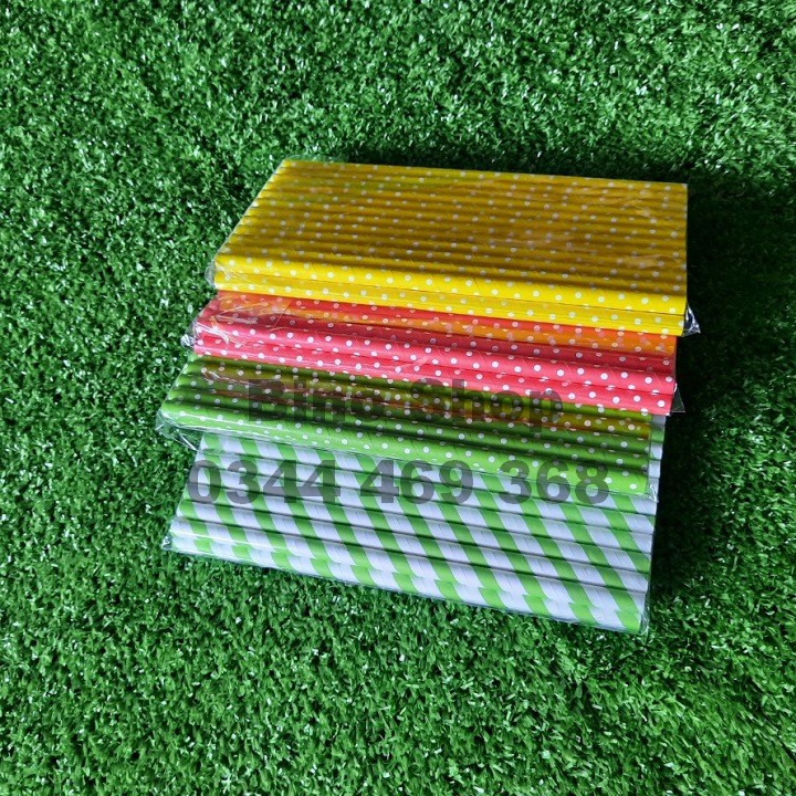 Combo 200 Ống Hút In Hình 8mm- Giá Tại Xưởng